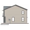 100316GHR_Elevation_Right_1699028736 Modern Duplex House Plan with 3-Bed, 3-Bath Units - Architectural Designs