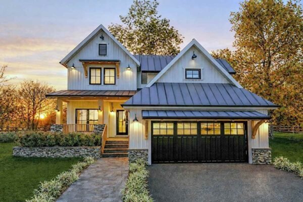 Modern Farmhouse House Plan with 3 Bedrooms and Versatile Bonus Room