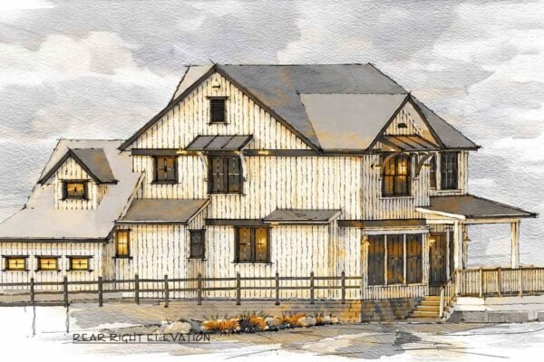 Modern Farmhouse House Plan with 3 Bedrooms and Versatile Bonus Room