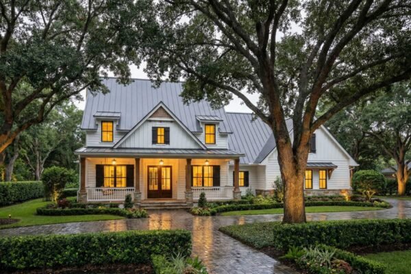 16919WG-003-Exterior-Render_1770993273 Country Craftsman House Plan with 2-Story Great Room and Upstairs Game Room