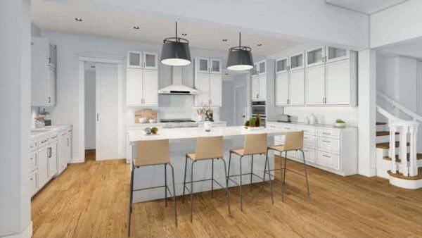 16919WG_int_007_1604339531 Country Craftsman House Plan with 2-Story Great Room and Upstairs Game Room