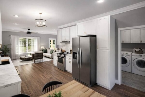 Ranch Style Duplex House Plan with Six Bedrooms and Twin Garages