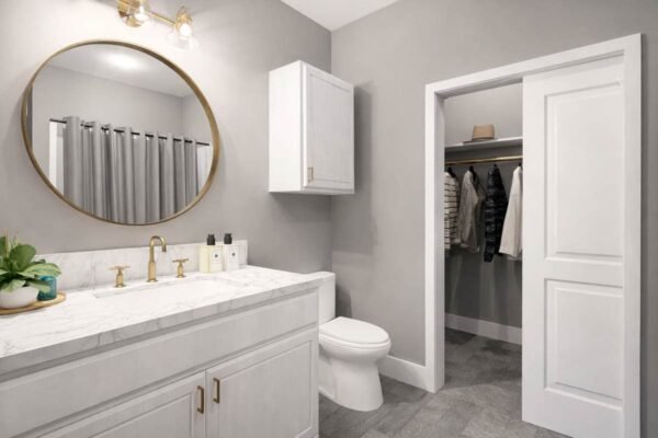 Ranch Style Duplex House Plan with Six Bedrooms and Twin Garages