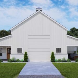 25439TF_Render01_1704473032 Barn-Like RV-Friendly Garage with Workshop, Carport and Apartment