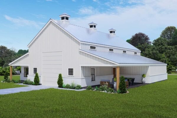 Barn-Like RV-Friendly Garage with Workshop, Carport and Apartment
