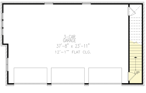 3-Car Garage with 800 Square Foot Apartment Above