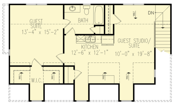 3-Car Garage with 800 Square Foot Apartment Above