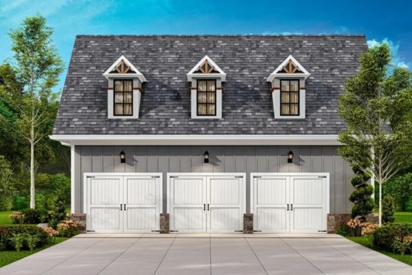 3-Car Garage with 800 Square Foot Apartment Above