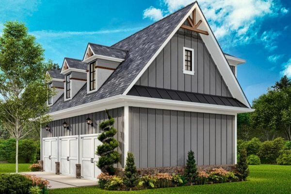 3-Car Garage with 800 Square Foot Apartment Above