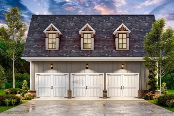 3-Car Garage with 800 Square Foot Apartment Above