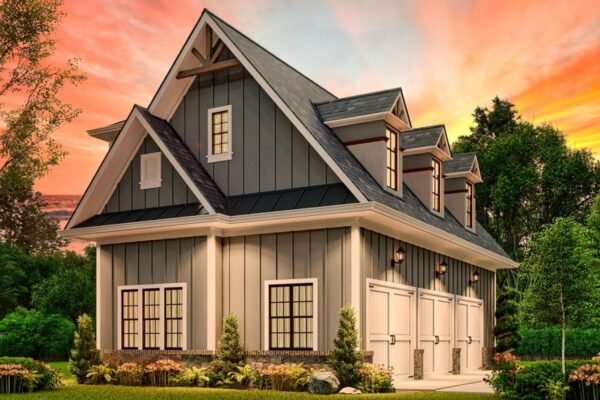 3-Car Garage with 800 Square Foot Apartment Above