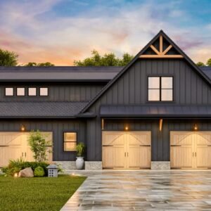 25824GE-_Render001_1715611143 3-Car Craftsman Garage Plan with Apartment Above - 1544 Sq Ft