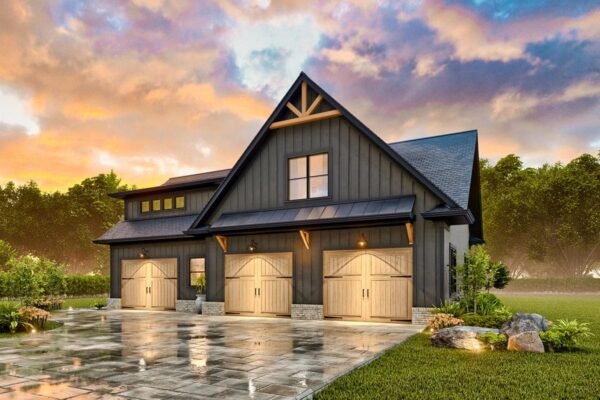 25824GE-_Render009_1715611166 3-Car Craftsman Garage Plan with Apartment Above - 1544 Sq Ft