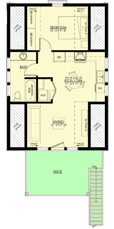 270081AF_F2_1691681415 Carriage House Plan with 1-Bed Apartment