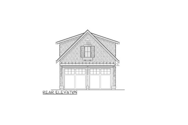 270081AF_Rear_1691681423 Carriage House Plan with 1-Bed Apartment
