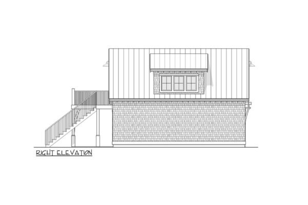 270081AF_Right_1691681423 Carriage House Plan with 1-Bed Apartment
