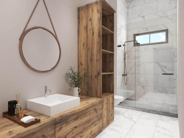 Modern Barndominium Plan with Indoor Sports Court and Vaulted Loft