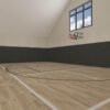 Modern Barndominium Plan with Indoor Sports Court and Vaulted Loft