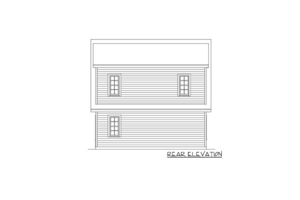 29887rl_Rear_1680035226 Snazzy-Looking 610 Sq Ft 2-Car Garage with 507 Sq Ft Apartment Above