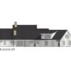 405109FDC-Elevation-Rear_1773068011 4-Bedroom Modern Farmhouse House Plan with Angled 3-Car Garage