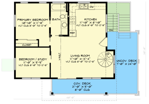 520032RKY_FP2_1738342254 2-Bed Modern Carriage House with Workshop - 1006 Sq Ft