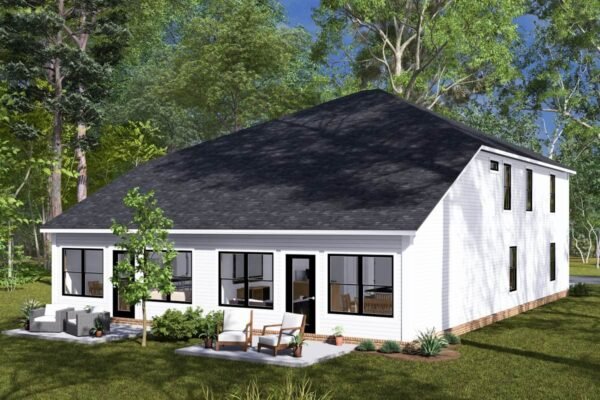 Two-Story Traditional Duplex house Plan with Dual Laundry - 1447 Sq Ft Per Unit
