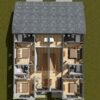 Two-Story Traditional Duplex house Plan with Dual Laundry - 1447 Sq Ft Per Unit