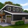 61398UT_Render-03_1675801762 1200 Square Foot Modern Garage Apartment with 3-Car Capacity