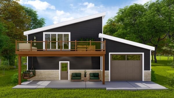 61398UT_Render-04_1675801762 1200 Square Foot Modern Garage Apartment with 3-Car Capacity