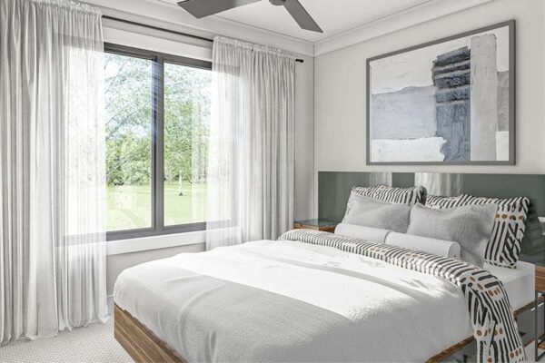 623050DJ-Bedroom-3_1635347445 Triplex House Plan with Matching 3 Bed, 2.5 Bath Units - 1464 Sq Ft Each