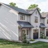 623050DJ-Left_1635347446 Triplex House Plan with Matching 3 Bed, 2.5 Bath Units - 1464 Sq Ft Each