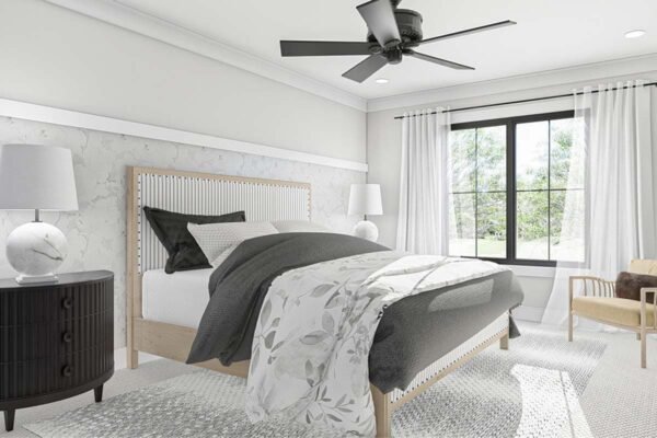 623050DJ-Mast-Bed_1635347448 Triplex House Plan with Matching 3 Bed, 2.5 Bath Units - 1464 Sq Ft Each