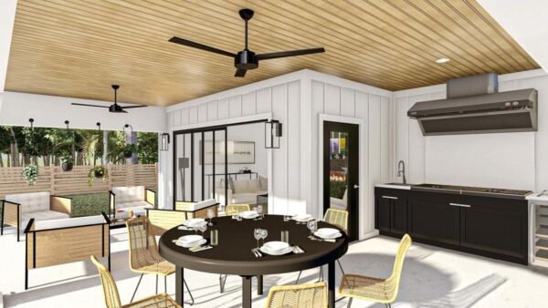 623073DJ_rendering_003_1646948522 Attractive Pool House with Large Covered Porch and a Fireplace