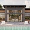 792 Square Foot Modern Pool House with Wet Bar and Lounge