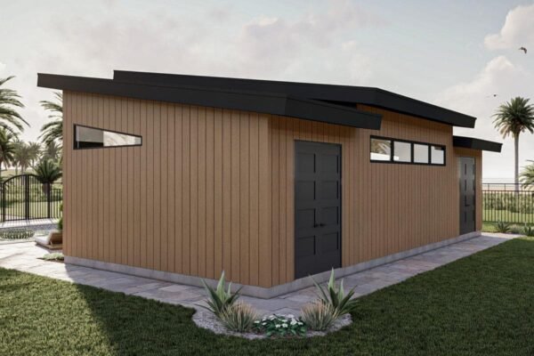 792 Square Foot Modern Pool House with Wet Bar and Lounge