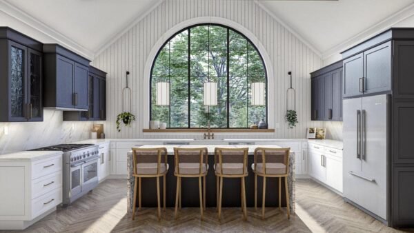 623216DJ_Render07_1680546608 3-Bed Transitional European House Plan with Vaulted Dining Area - 2703 Sq Ft