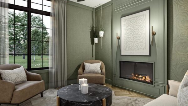 623216DJ_Render10_1680546611 3-Bed Transitional European House Plan with Vaulted Dining Area - 2703 Sq Ft