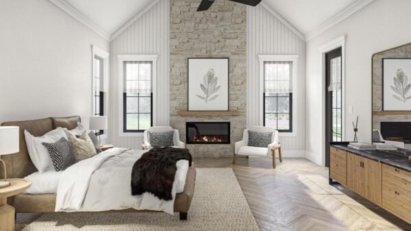 623216DJ_Render13_1680546610 3-Bed Transitional European House Plan with Vaulted Dining Area - 2703 Sq Ft