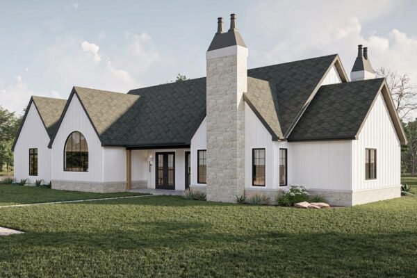 623216DJ_Render16_1680546615 3-Bed Transitional European House Plan with Vaulted Dining Area - 2703 Sq Ft