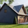 3-Car Craftsman Garage with Shop and Office Space