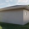 62970DJ_Render04_1604943272 Poolhouse or Backyard Work-from-home Studio with Front-Facing Garage Door