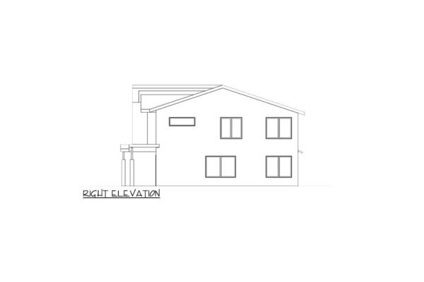 Contemporary Modern Duplex Home Plan with 3 Bed Units Under 1800 Sq Ft