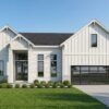 750030LDG-001-Exterior-Render_1772742574 Modern Craftsman House Plan with 3 Beds, Office, and Two-Story Great Room