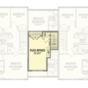 81843AB_FP3_1720021827 Triplex House Plan with 3 Bed 2.5 Bath Units in 2 Different Sizes - 1256 Sq Ft and 1285 Sq Ft