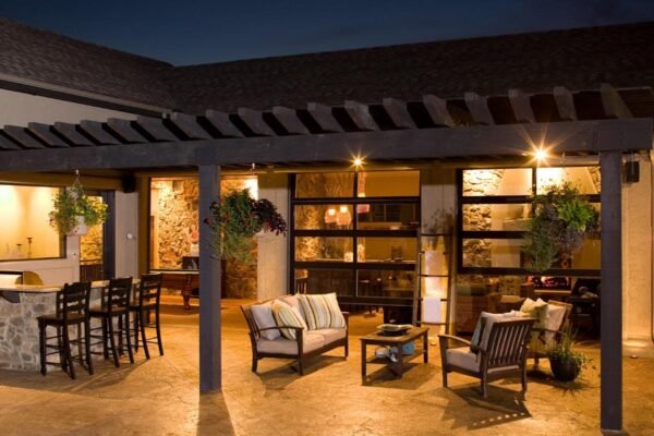 Pool House with Large Rec Room and Indoor/Outdoor Interplay