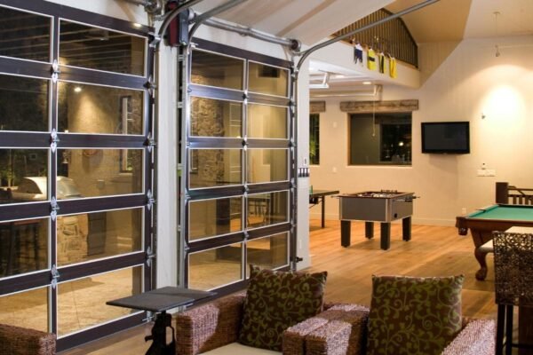 Pool House with Large Rec Room and Indoor/Outdoor Interplay